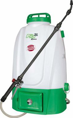 Pulvérisateur électrique à batterie 20L 20V 2Ah + chargeur PRBAT20/VIT20 - Ribimex 2 Image principale du pulvérisateur électrique à batterie R-BAT20 de 20 litres avec batterie et chargeur modèle PRBAT20/VIT20.