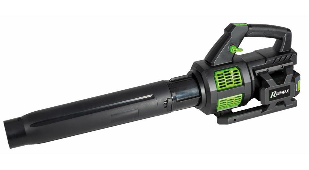 Image principale du souffleur pro R-BAT20 20v avec 2 batteries 2 amp et chargeur, modèle PRBAT20/SPRO