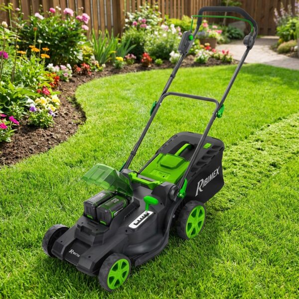 Tondeuse à batterie R-BAT20 40v 440mm PRBAT20/TON44 sur pelouse