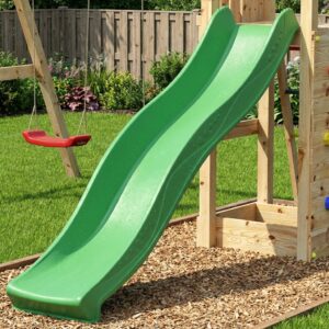 TOBOGGAN 2.2/2.4m vert pour stations de jeux FUNGOO, toboggan seul en image principale, référence SAV00137