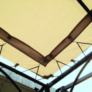 Toile d'ombrage universelle pergola 3x3 - Couleurs du Monde
