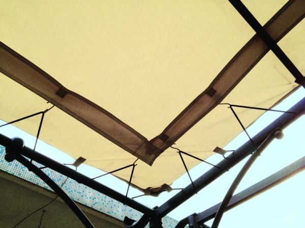 Toile d'ombrage universelle pergola 3x3 - Couleurs du Monde