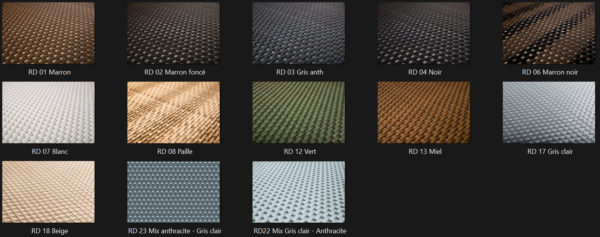 Coloris disponibles sur simple demande