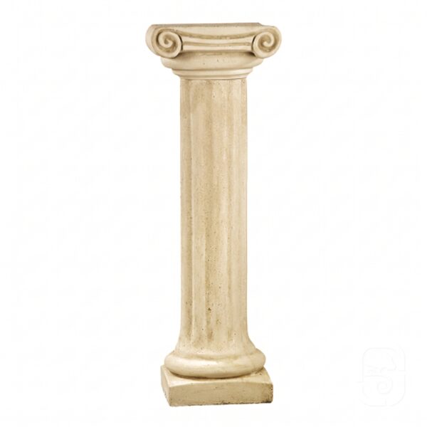 Colonne ionique en pierre patinée 104 cm - Image principale 238005