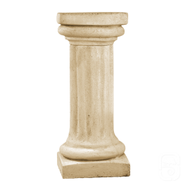 Colonne ionique en pierre, chapiteau carré - 104 cm - ton patiné 1 Image principale de la colonne ionique en pierre, chapiteau carré - 104 cm - ton patiné, référence 238008