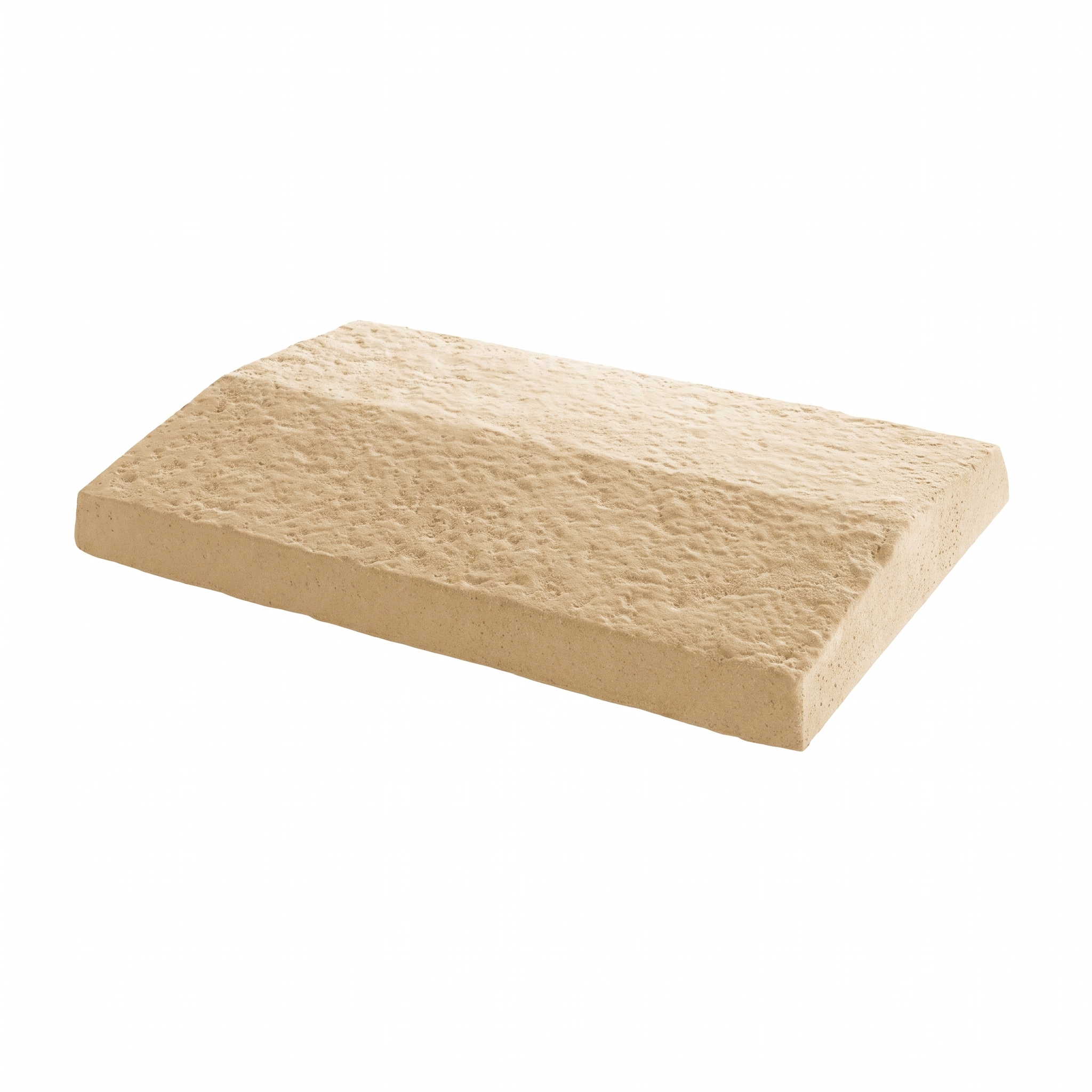 Couvertine béton pour muret, référence 212529, vue principale du dessus de muret en pierre reconstituée avec deux pans.