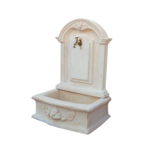 Image principale de la fontaine en pierre extérieure Romantique - 119 cm, ton vieilli, référence 216001