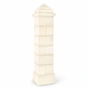 Kit pilier portail 40x40 Périgord - hauteur 212 cm - blanc, référence 212162, image principale