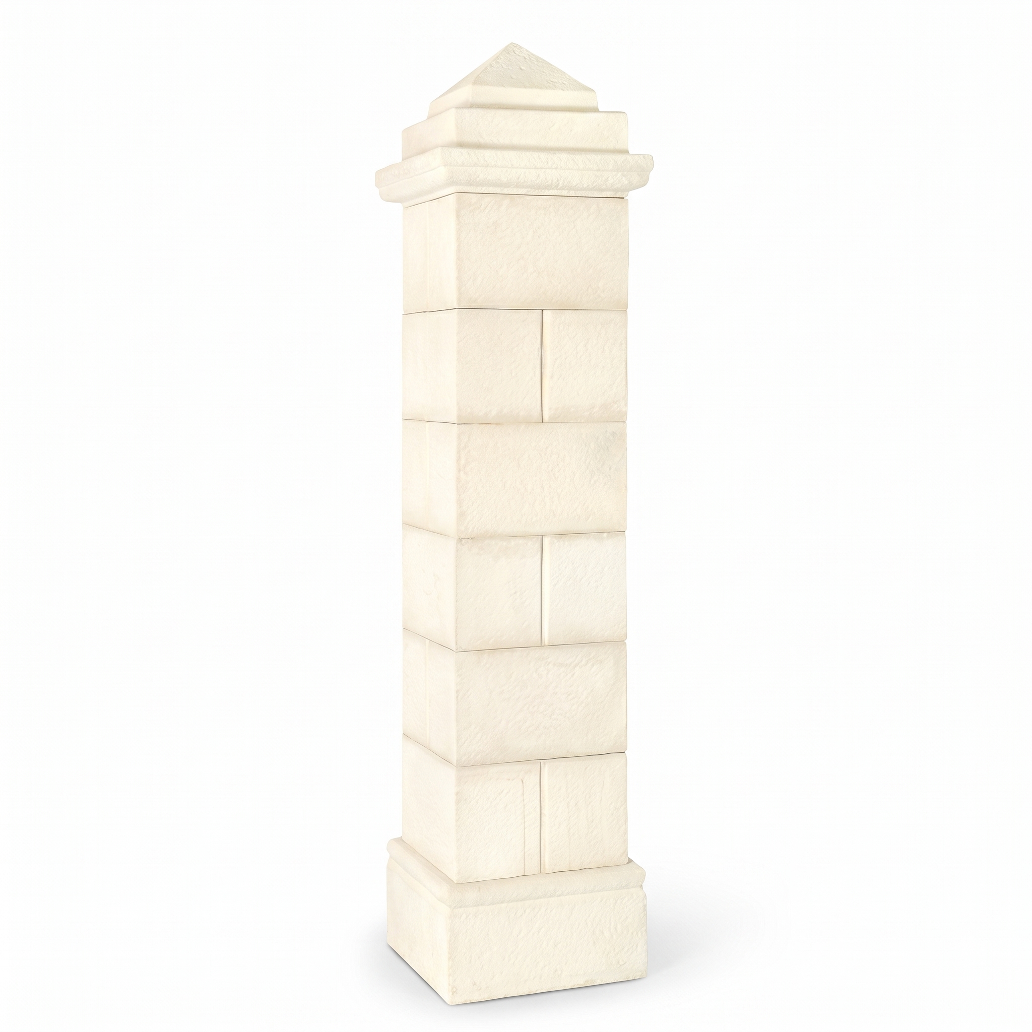 Kit pilier portail 40x40 Périgord - hauteur 212 cm - blanc, référence 212162, image principale