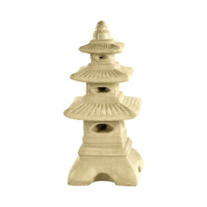 Lanterne japonaise en pierre de 50 cm ton vieilli, image principale, produit 215220