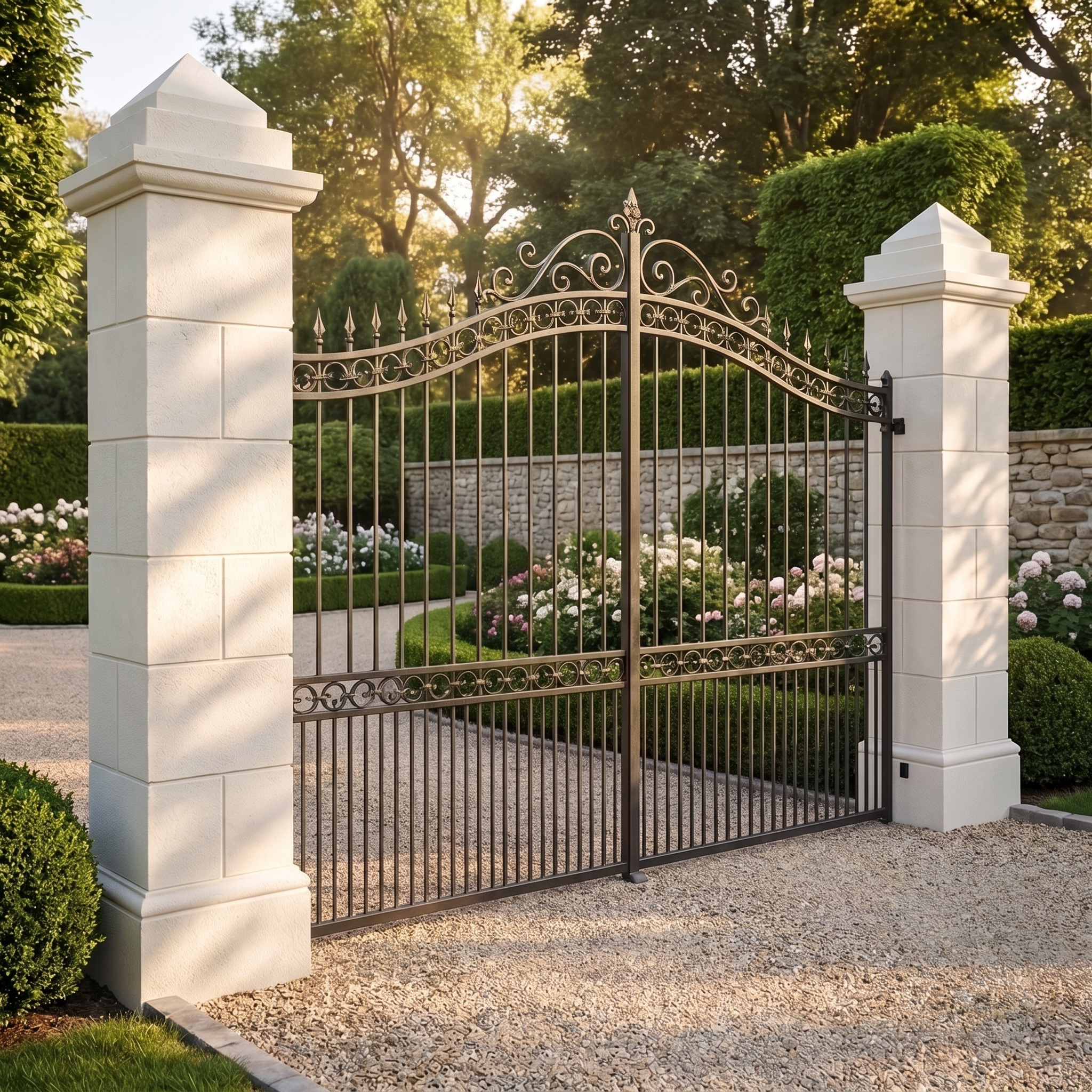 Kit pilier 50 × 50 Périgord - hauteur 340 cm - blanc 2 Pilier portail 50x50 Périgord en kit - hauteur 343 cm - blanc, image principale du produit, référence 212191