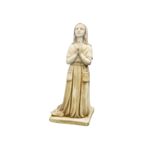 Image principale de la statue bernadette de lourdes 215336 - Statue en pierre reconstituée de Sainte Bernadette Soubirous agenouillée en prière