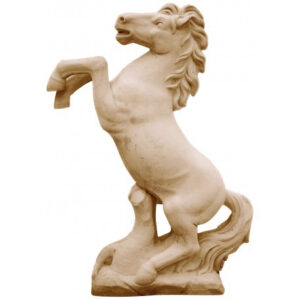 Statue cheval extérieur cabré - 100 cm - ton vieilli, image principale, référence produit 215367