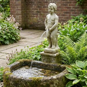 Statue Manneken Pis, jet d'eau en pierre reconstituée, -0, illustration de la statue principale, référence 216049