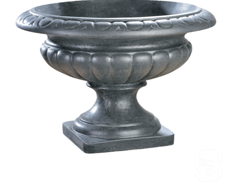 Vasque Médicis, vase en pierre pour jardin - Ø 52 cm - ton ardoise 1 Vase en pierre pour jardin Médicis, image principale, référence 017001