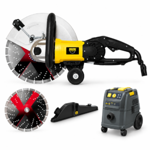 Découpeuse électrique 350 mm ECS 500 + disque et aspirateur – Samedia